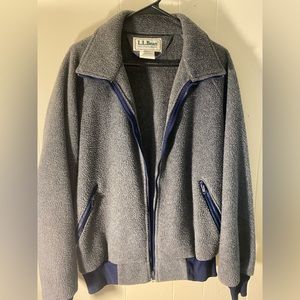 Vintage LL Bean grey & navy jacket